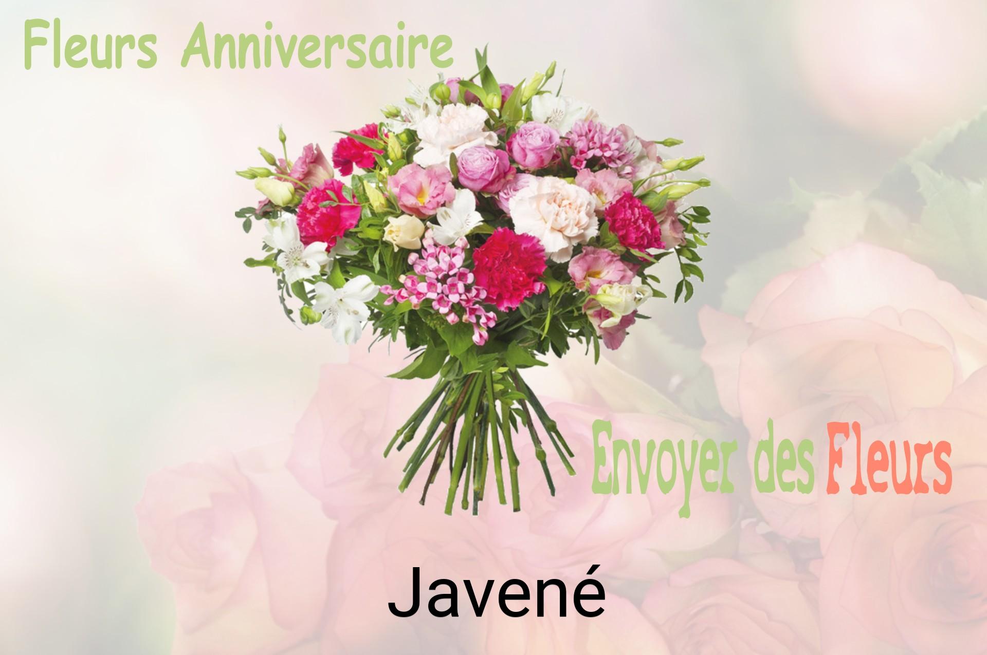 Bouquet de fleurs d’anniversaire livré à Javené
