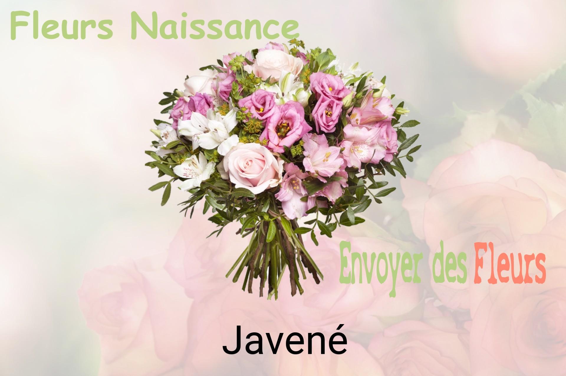 Bouquet de fleurs de naissance livré à Javené